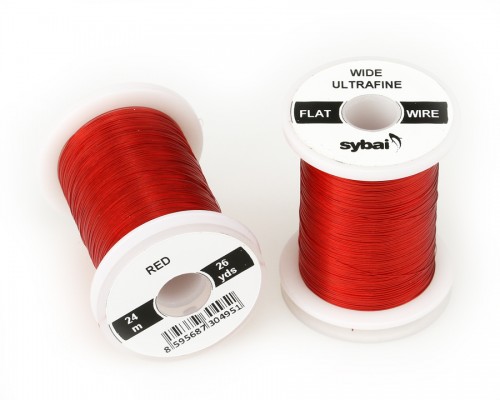Flat Colour Wire, Ultrafine, Wide, Red